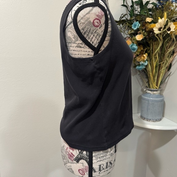 Christopher & Banks Black Sleeveless waist Legnth Tank Top size Medium - Picture 2 of 9